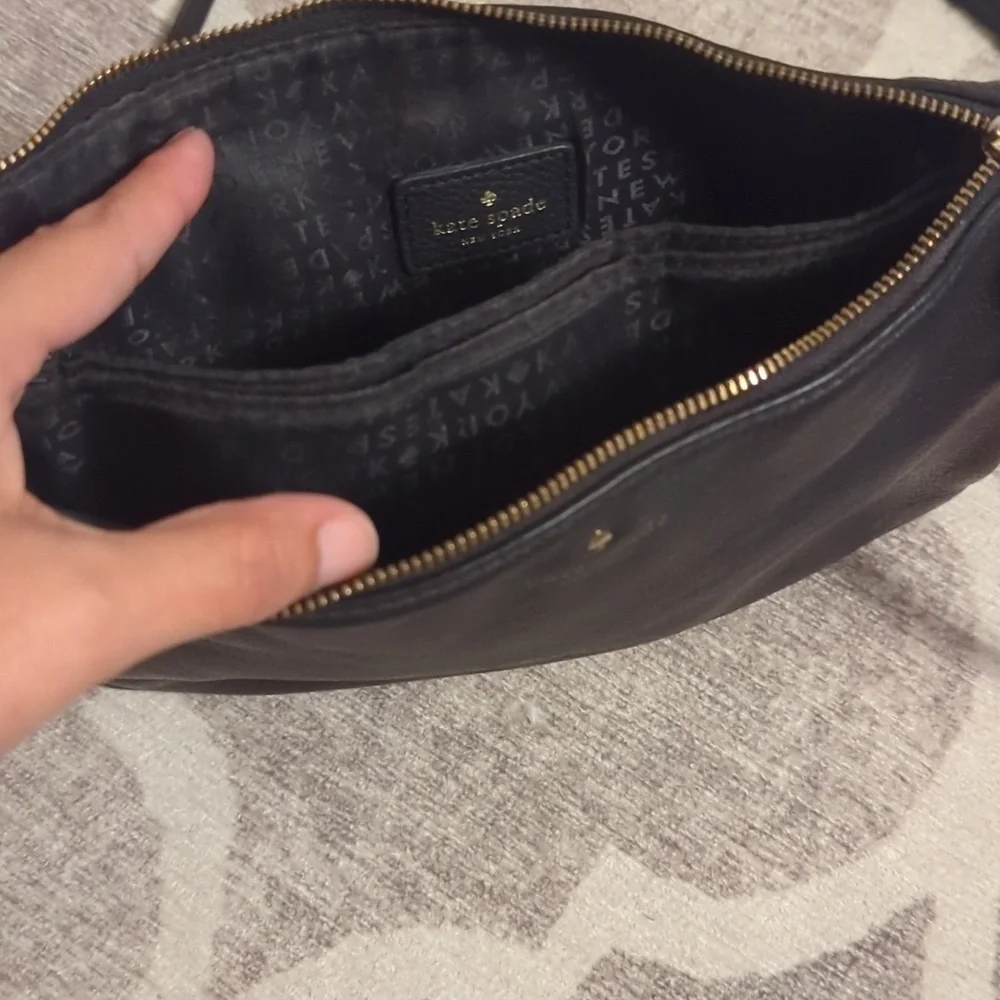Kate Spade Pebbled Leather Crossbody Black